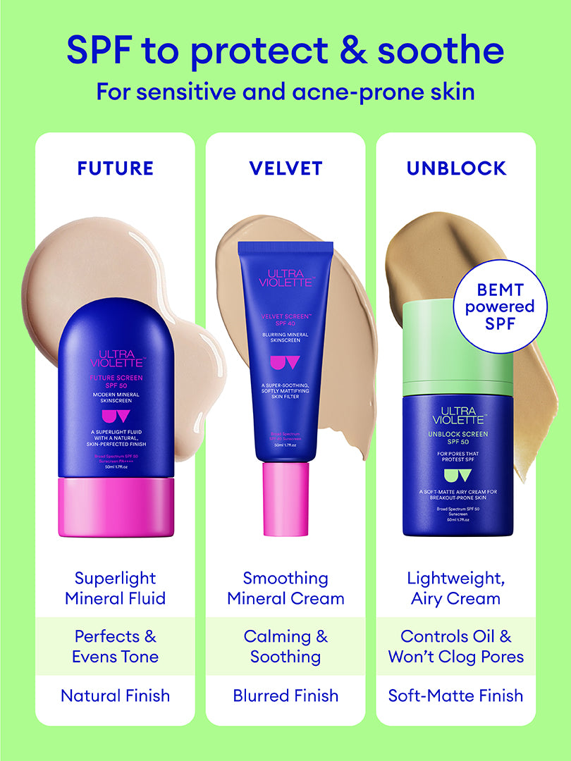 Unblock Screen SPF 50 Breakout-Friendly SKINSCREEN 50ml