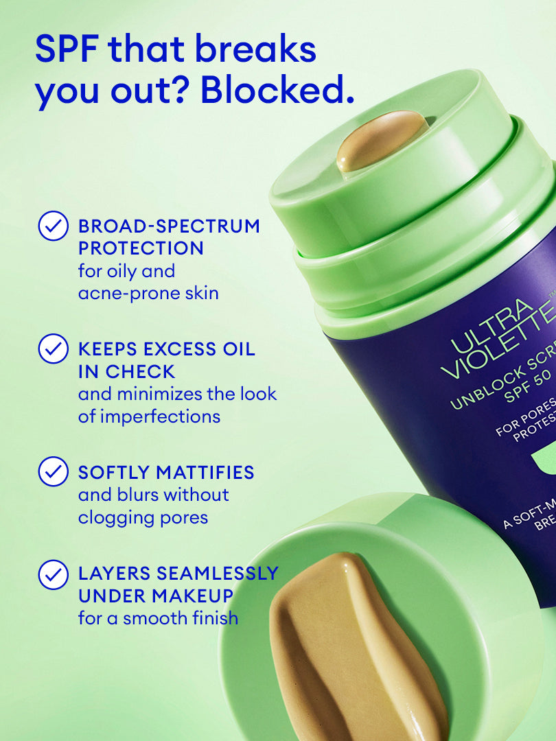 Unblock Screen SPF 50 Breakout-Friendly SKINSCREEN 50ml