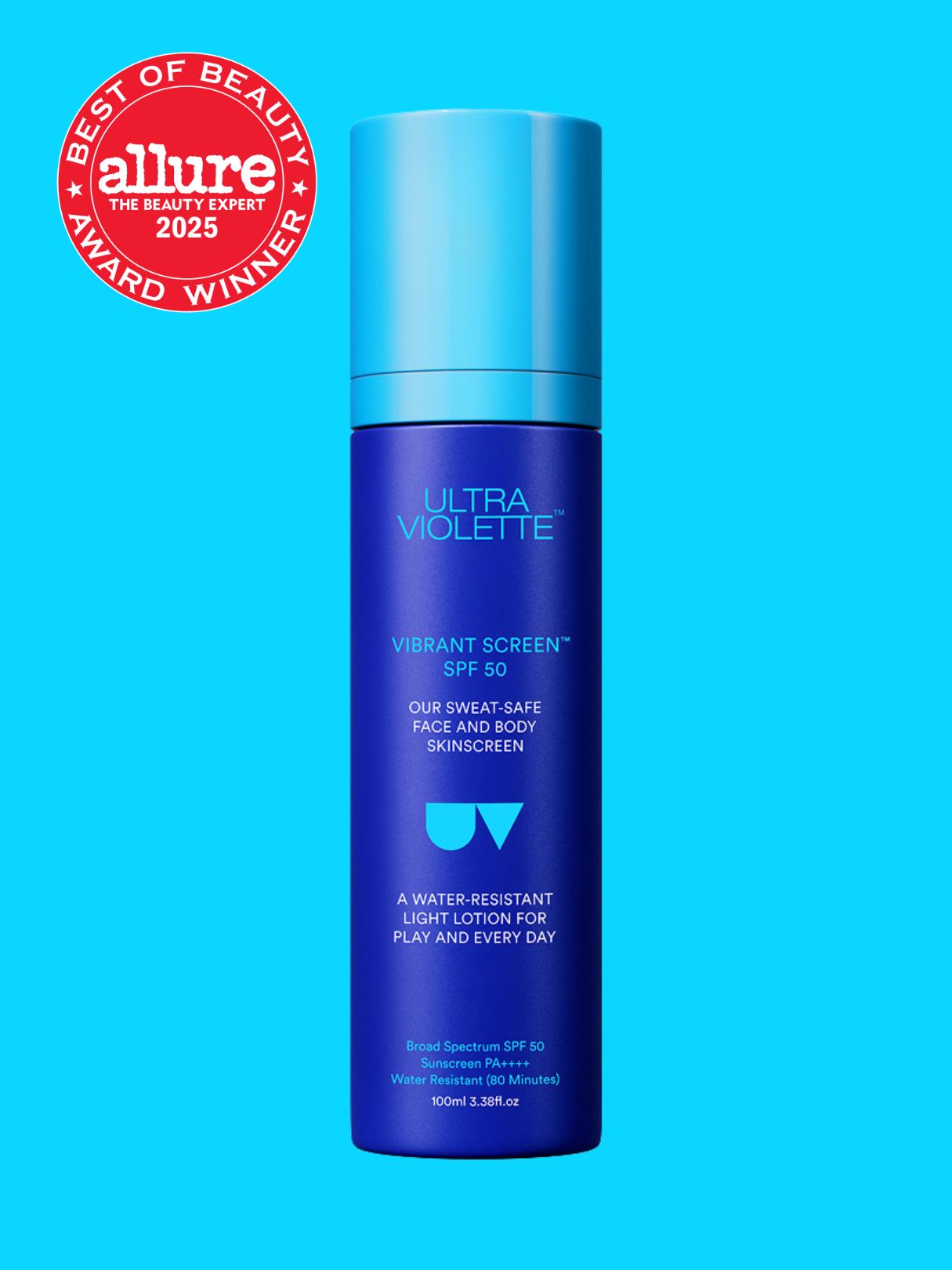 Vibrant Screen SPF 50 Sweat-safe Face and Body SKINSCREEN
